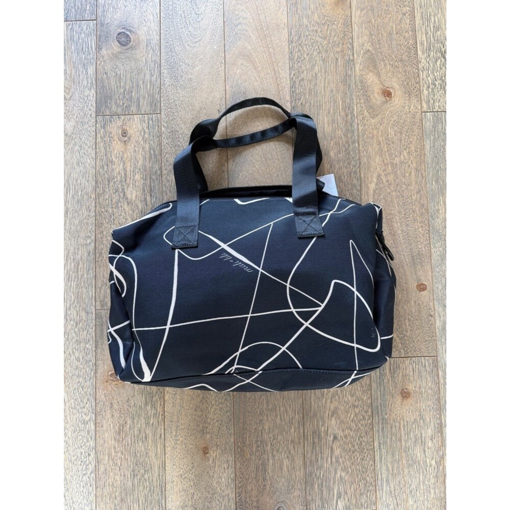 Black Abstract Design Weekender Travel Bag NEW